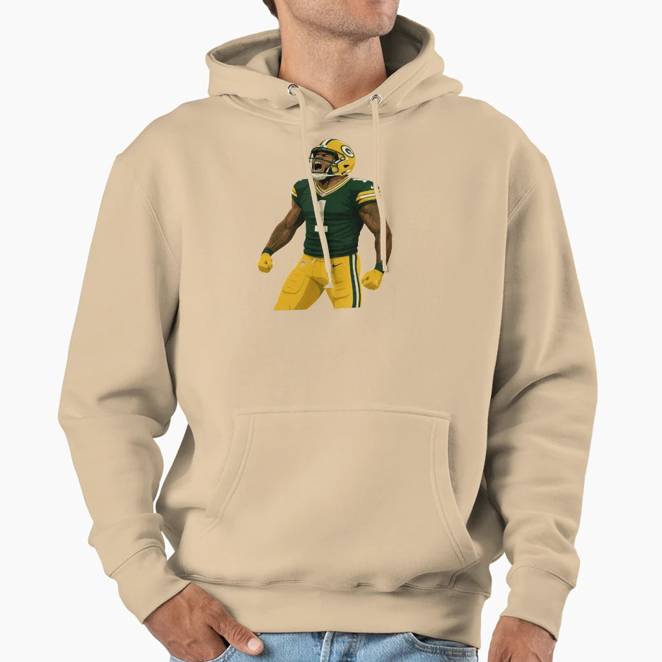 Green Gold Beast Mode Parsons Fan Art Hoodie - Aesthetic Graphic Unisex - T-Shirt, Sweatshirt, Hoodie