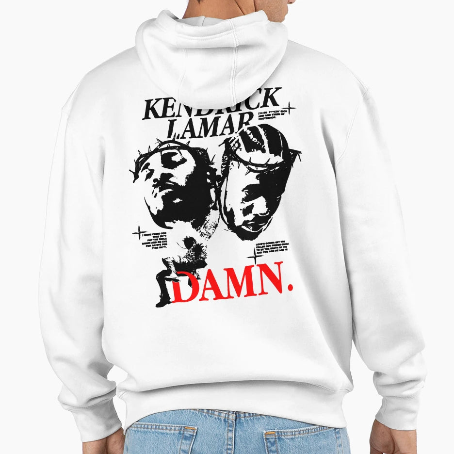 Kendrick Lamar Desing Streetwear Hoodie - Graphic Print Unisex - T-Shirt, Sweatshirt, Hoodie