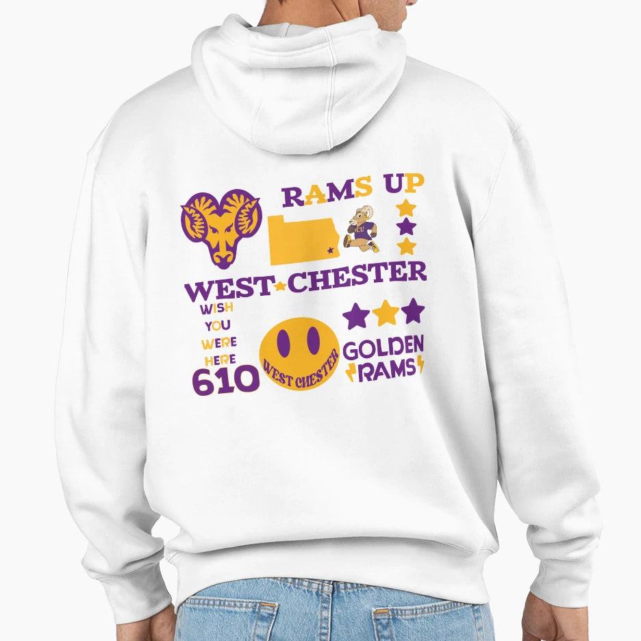 West Chester U Hoodie - Custom Art Print for Adults - T-Shirt, Sweatshirt, Hoodie