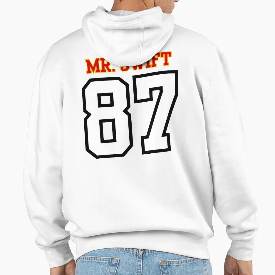 Mr Swift Kelce And Chiefs 87 Hoodie - Streetwear Style for Adults - T-Shirt, Sweatshirt, Hoodie