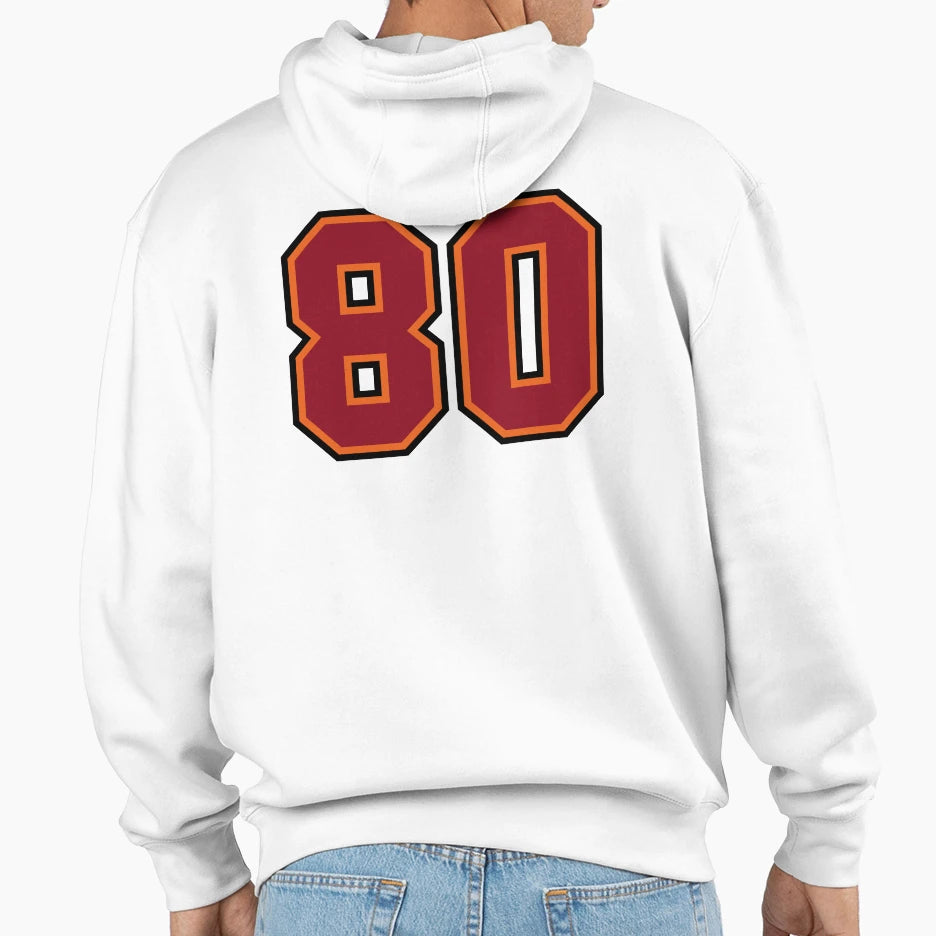 Number 80 Sports Tampa Eighty Jersey Hoodie - Streetwear Style Unisex - T-Shirt, Sweatshirt, Hoodie