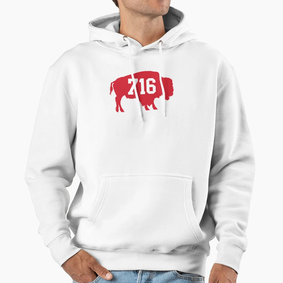 716 Red Hoodie - Novelty Apparel Men Women - T-Shirt, Sweatshirt, Hoodie