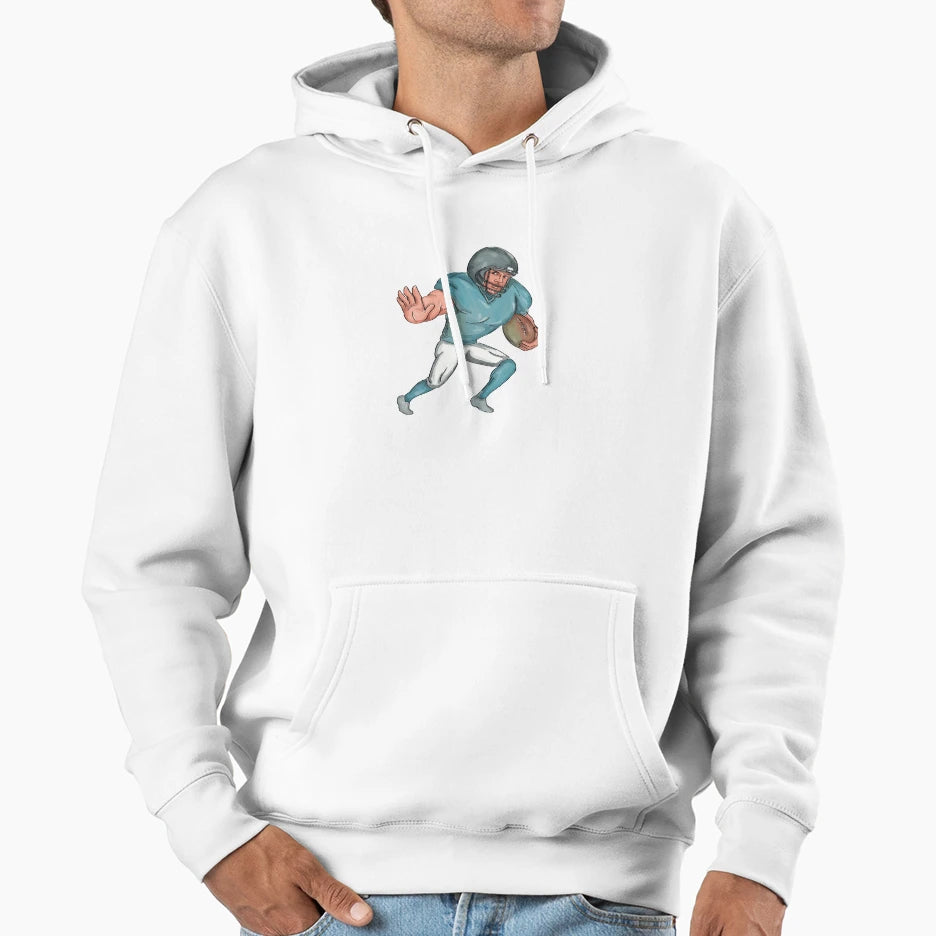 American Football Player Stiff Arm Hoodie - Streetwear Style Unisex - T-Shirt, Sweatshirt, Hoodie