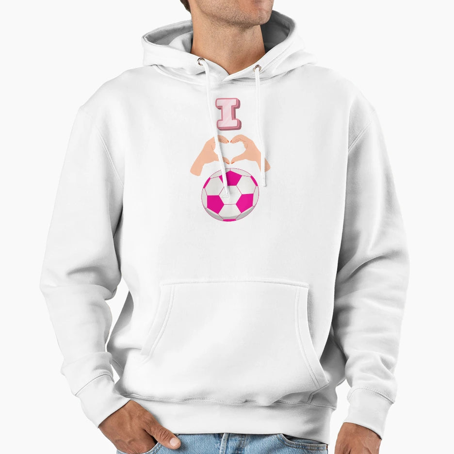 I Love Soccer 2 Hoodie - Streetwear Style Unisex - T-Shirt, Sweatshirt, Hoodie