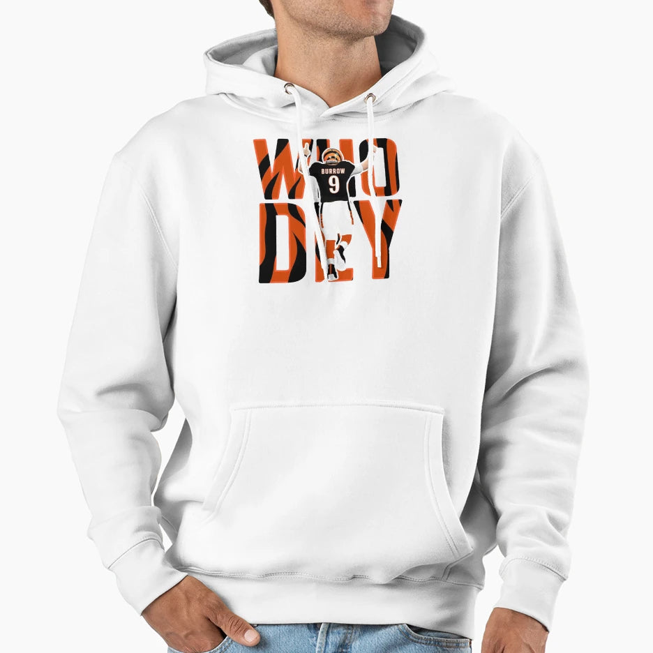 JB Who Dey American Football Hoodie - Aesthetic Graphic Men Women - T-Shirt, Sweatshirt, Hoodie