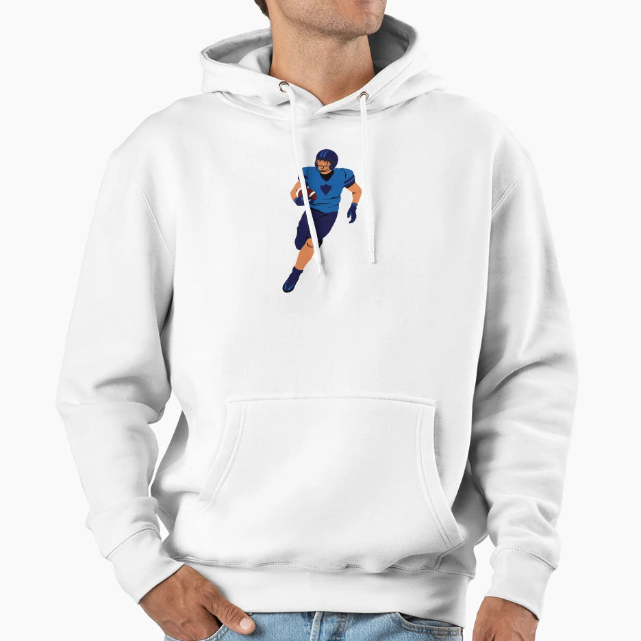 American Football Cartoon Hoodie - Streetwear Style Unisex - T-Shirt, Sweatshirt, Hoodie