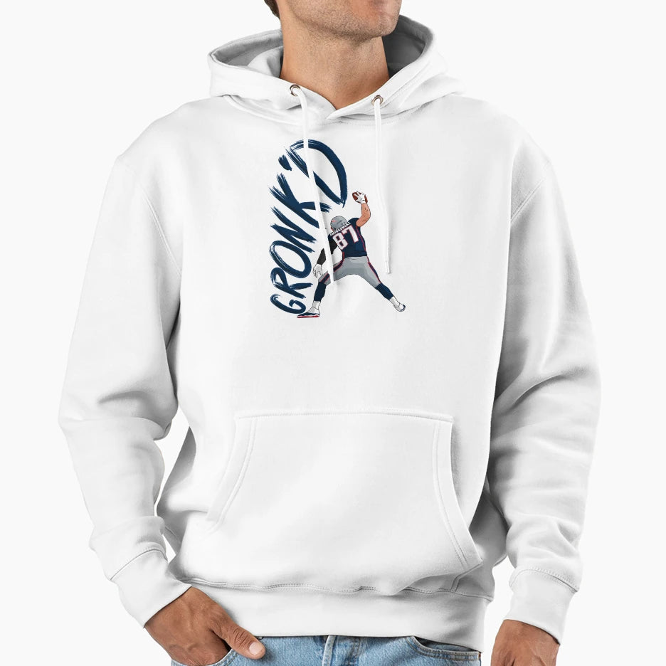 Gronkd Football Hoodie - Custom Art Print for Adults - T-Shirt, Sweatshirt, Hoodie
