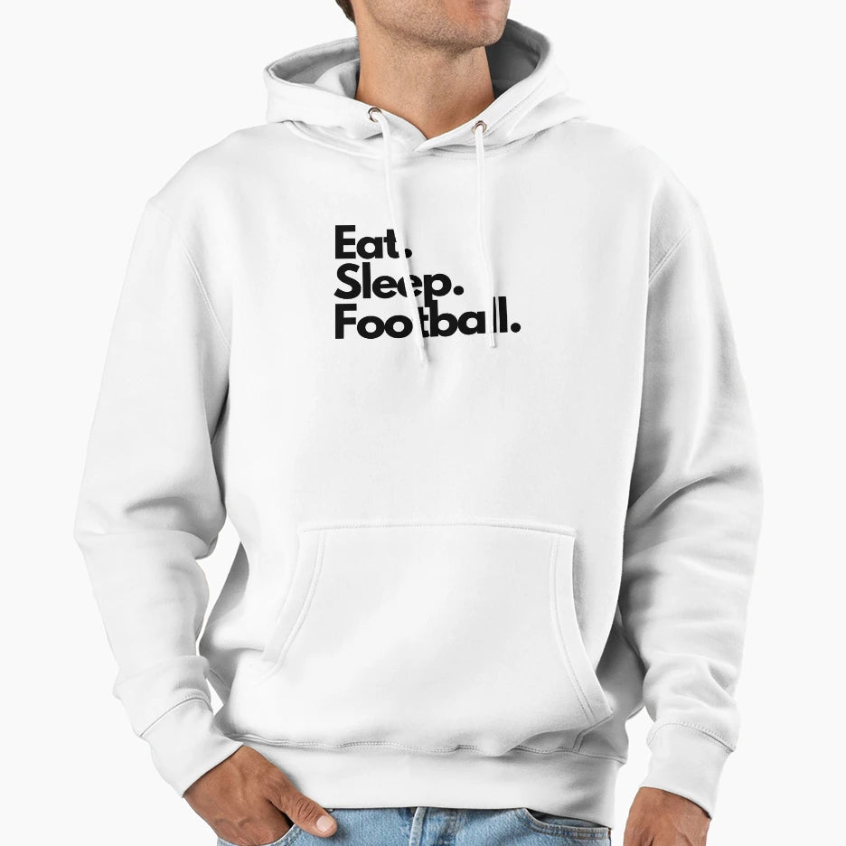 Eat Sleep Football Street Codes Hoodie - Casual Everyday Wear Men Women - T-Shirt, Sweatshirt, Hoodie