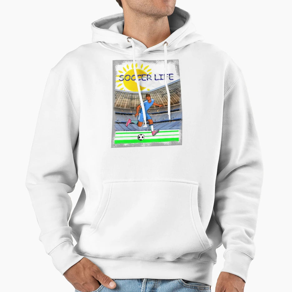 Soccer Life Soccer Ball Hoodie - Novelty Apparel Unisex - T-Shirt, Sweatshirt, Hoodie