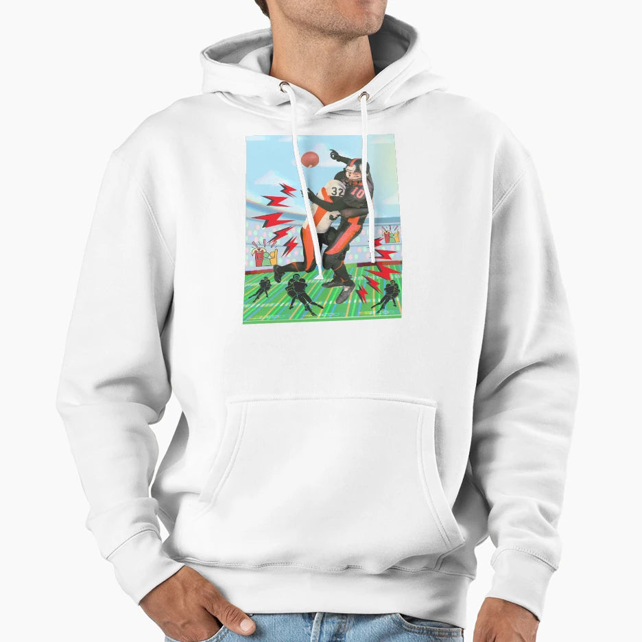 Football Tackle Hoodie - Novelty Apparel Unisex - T-Shirt, Sweatshirt, Hoodie