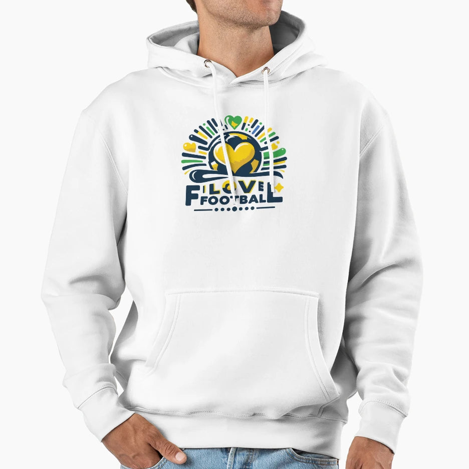 I Love Brazil Hoodie - Aesthetic Graphic Unisex - T-Shirt, Sweatshirt, Hoodie