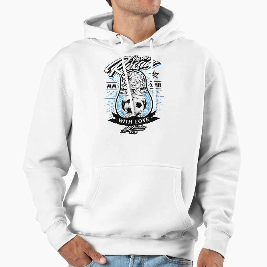 World Soccer Russia Hoodie - Casual Everyday Wear Men Women - T-Shirt, Sweatshirt, Hoodie