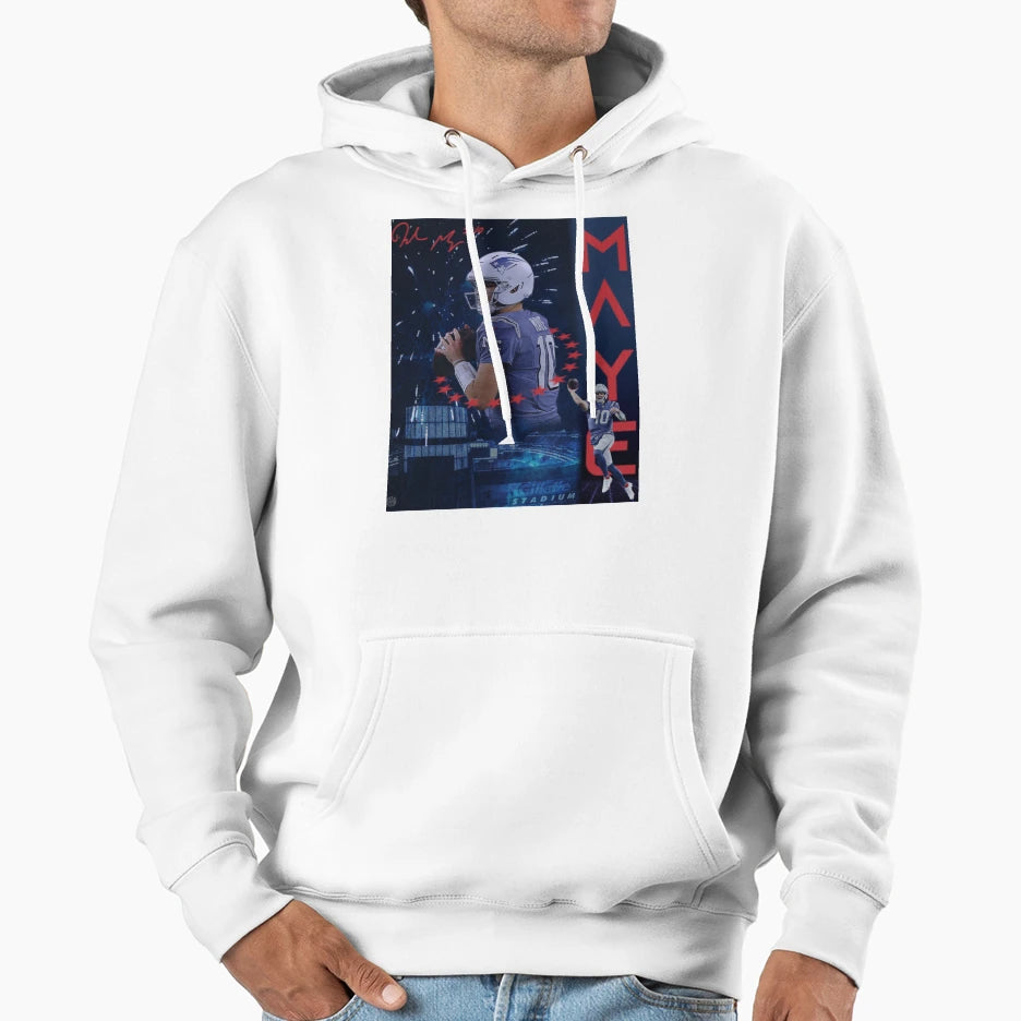 Drake Maye Hoodie - Minimalist Print for Adults - T-Shirt, Sweatshirt, Hoodie