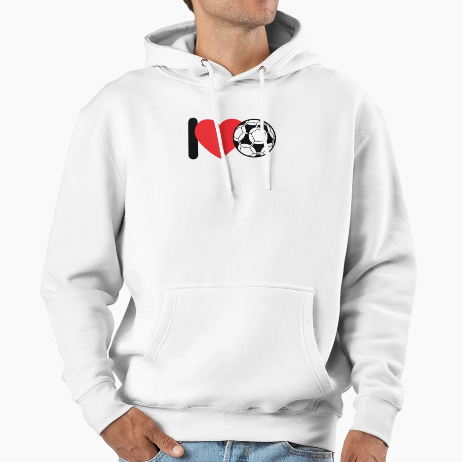 I Love Football Hoodie - Novelty Apparel Unisex - T-Shirt, Sweatshirt, Hoodie