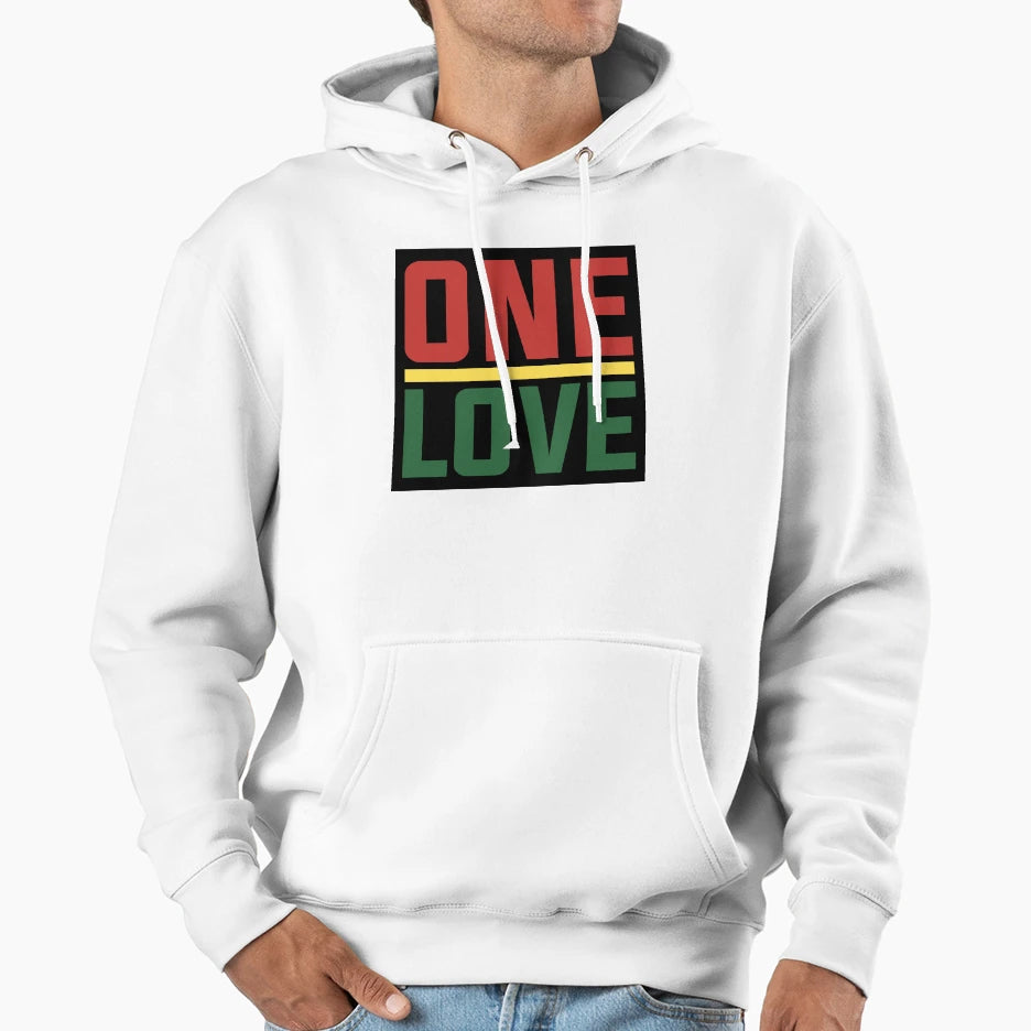 One Love Rasta Hoodie - Minimalist Print for Adults - T-Shirt, Sweatshirt, Hoodie