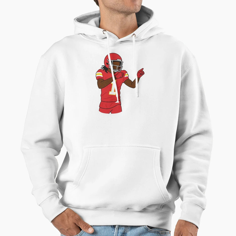 Xavier Worthy Hoodie - Novelty Apparel for Adults - T-Shirt, Sweatshirt, Hoodie