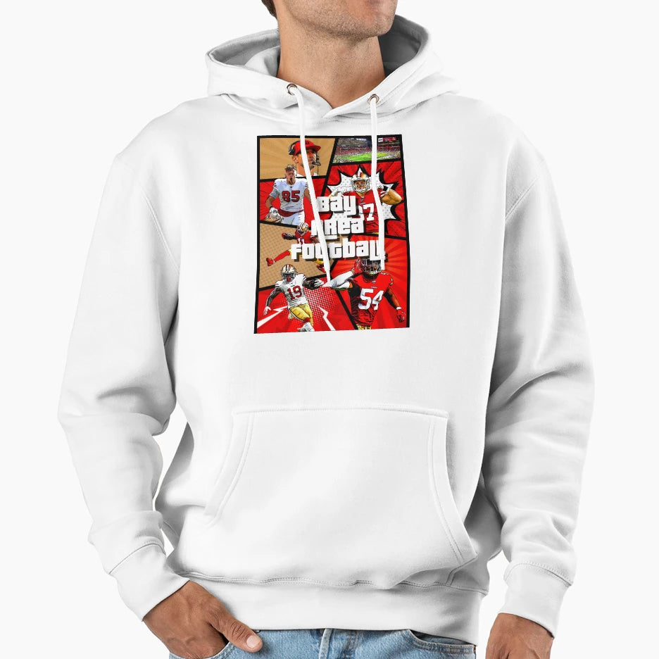 Bay Area Football Hoodie - Novelty Apparel Men Women - T-Shirt, Sweatshirt, Hoodie