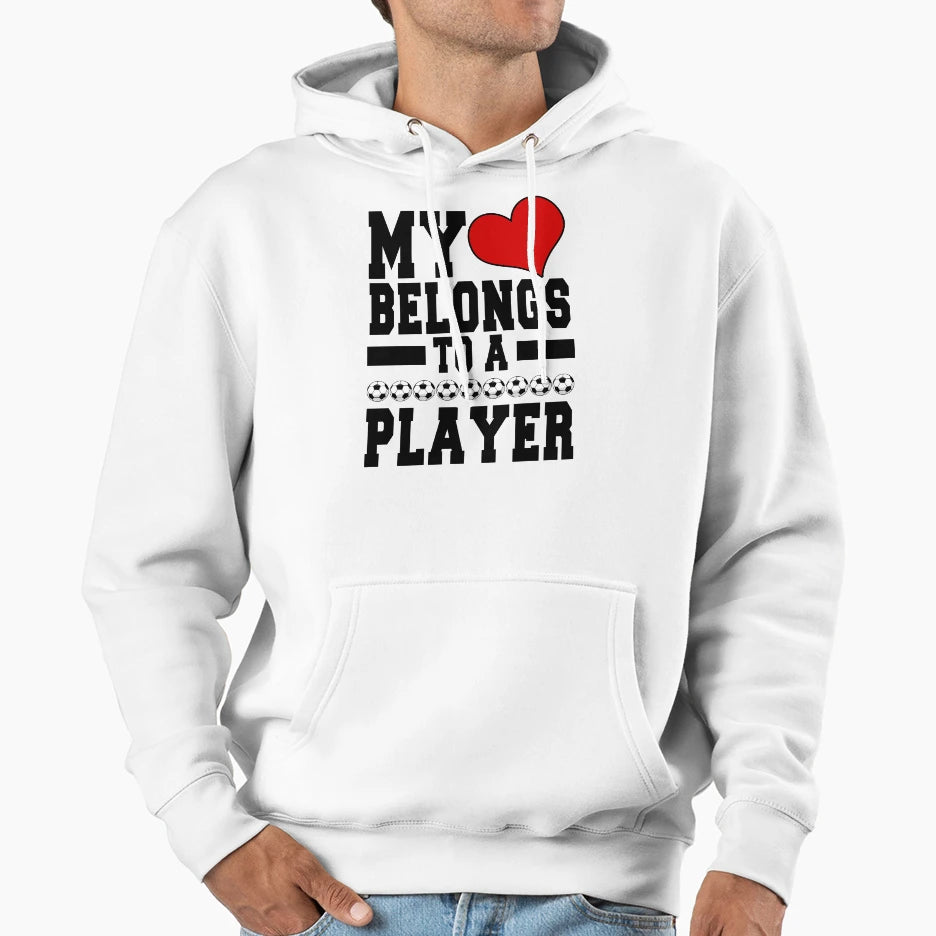 Soccer Player Hoodie - Aesthetic Graphic for Adults - T-Shirt, Sweatshirt, Hoodie