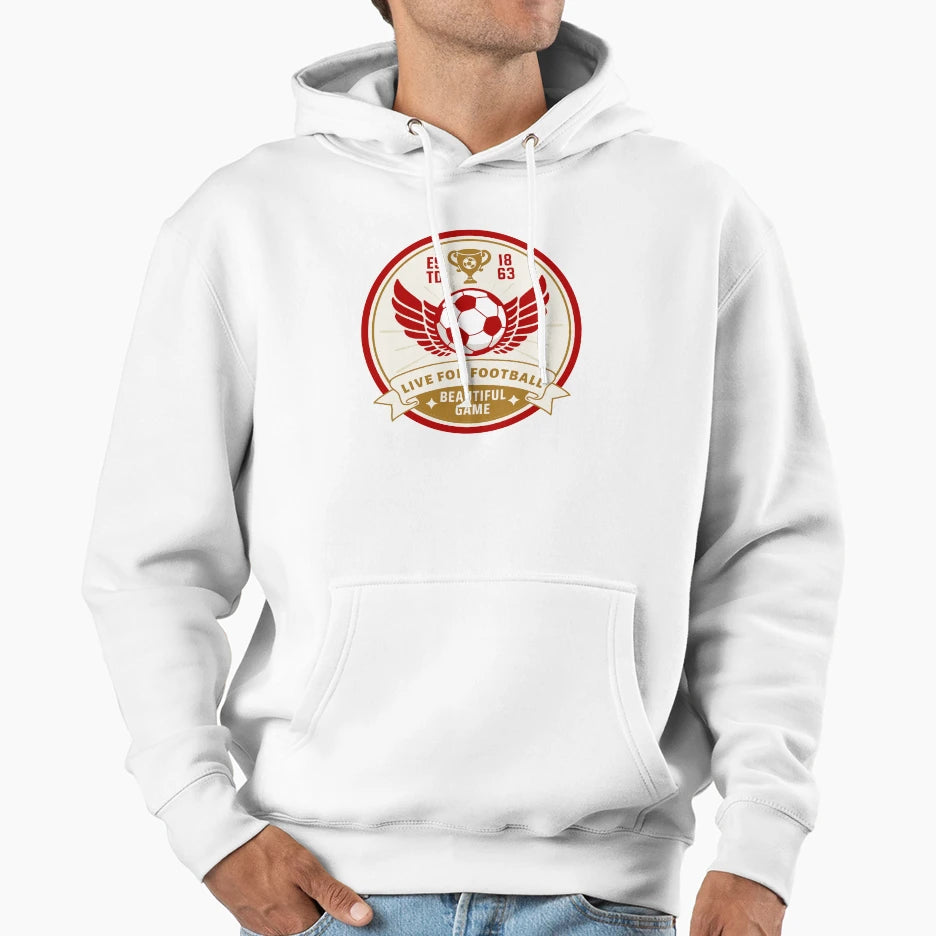 Copy Football Fuels My Soul Love Game Hoodie - Minimalist Print Men Women - T-Shirt, Sweatshirt, Hoodie