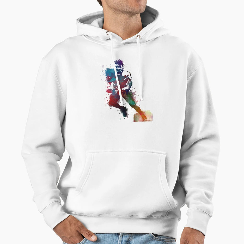 American Football Player 1 Sport Football Hoodie - Graphic Print for Adults - T-Shirt, Sweatshirt, Hoodie