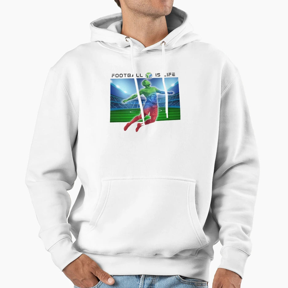 Football Is Life Soccer Player T-Shirt - Streetwear Style Men Women - T-Shirt, Sweatshirt, Hoodie