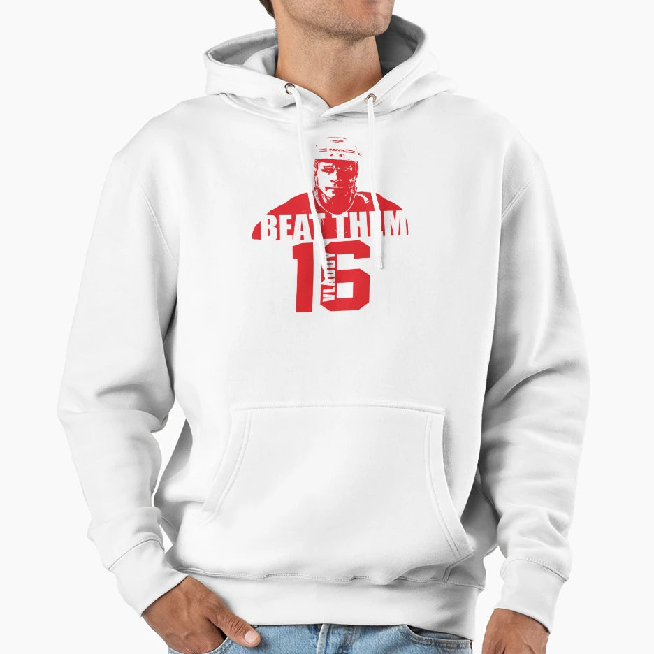 Beat Them Vladimir Konstantinov Hoodie - Fun Novelty Design Unisex - T-Shirt, Sweatshirt, Hoodie