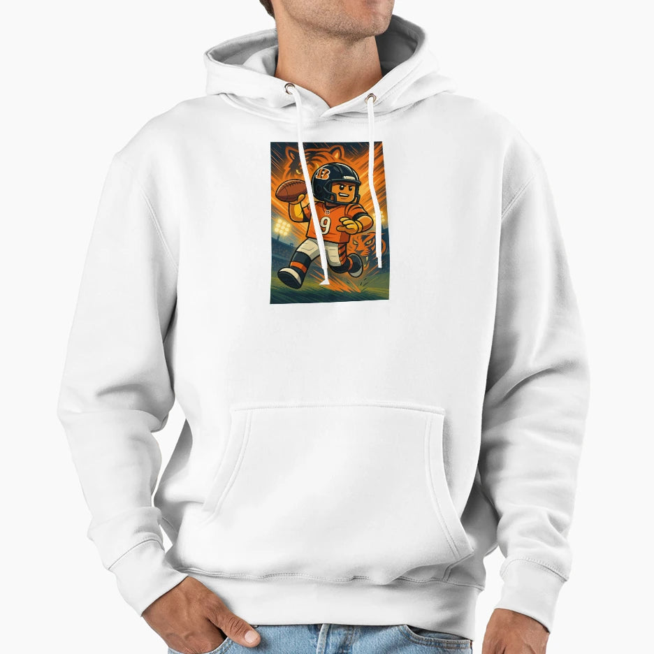 Block Burrow Hoodie - Casual Everyday Wear Unisex - T-Shirt, Sweatshirt, Hoodie