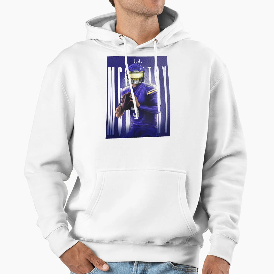 Minnesota Vikings Qb Jj Mccarthy Hoodie - Novelty Apparel Men Women - T-Shirt, Sweatshirt, Hoodie