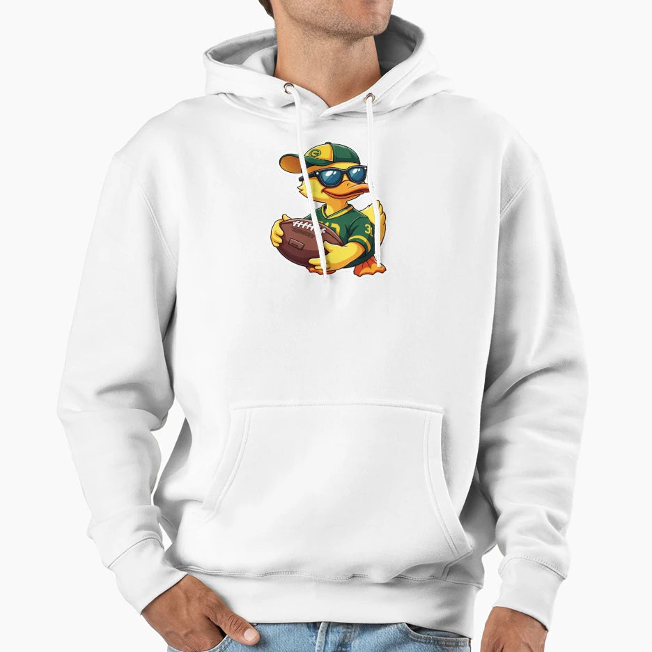 Football Duck Game Day Vibes Hoodie - Novelty Apparel Unisex - T-Shirt, Sweatshirt, Hoodie