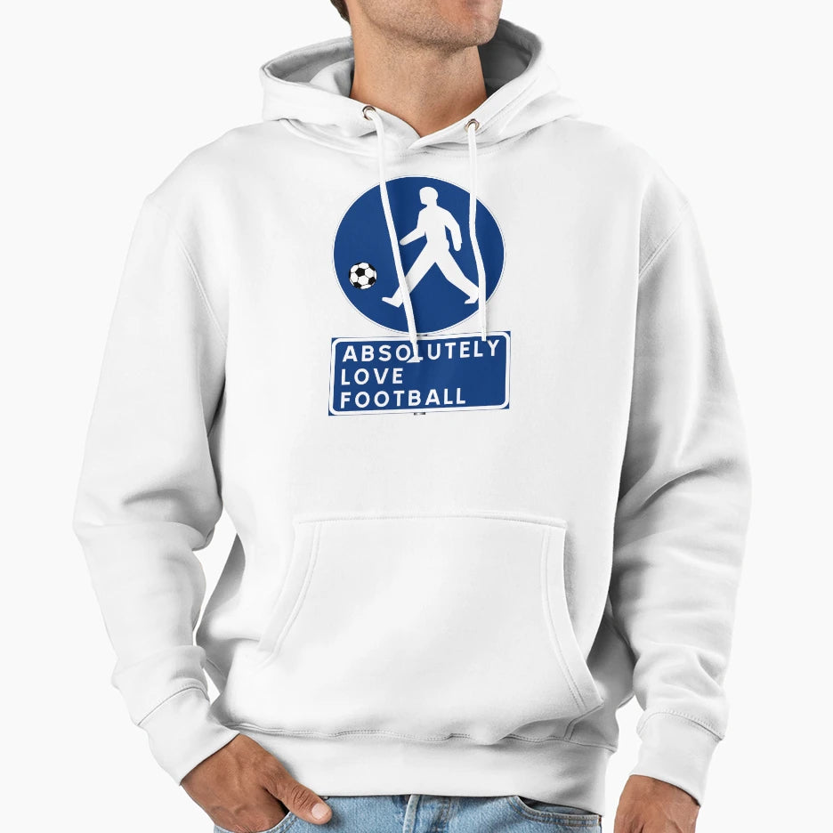 Absolutely Love Football Hoodie - Graphic Print Men Women - T-Shirt, Sweatshirt, Hoodie