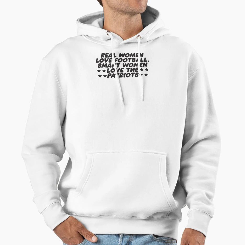 Real Love Football Smart Love Patriots Hoodie - Minimalist Print Unisex - T-Shirt, Sweatshirt, Hoodie