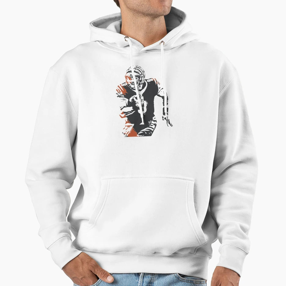 Player Sports Quarterback 14 Wide Hoodie - Casual Everyday Wear for Adults - T-Shirt, Sweatshirt, Hoodie