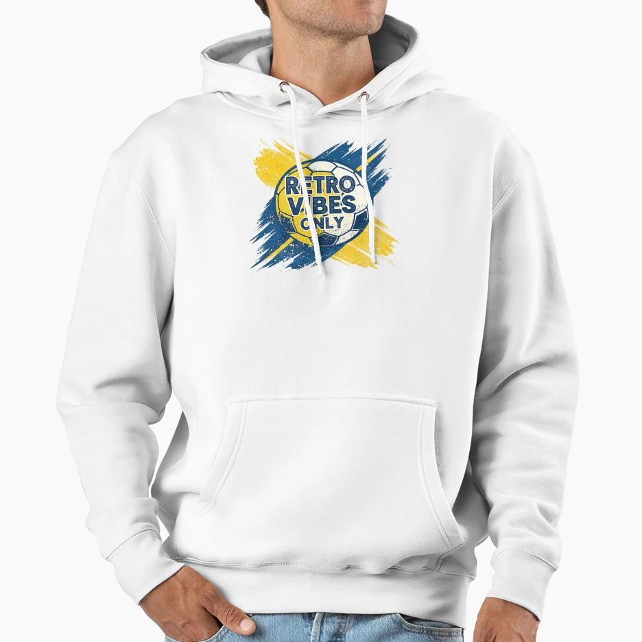 Vibes Only Soccer Ball Hoodie - Aesthetic Graphic Men Women - T-Shirt, Sweatshirt, Hoodie