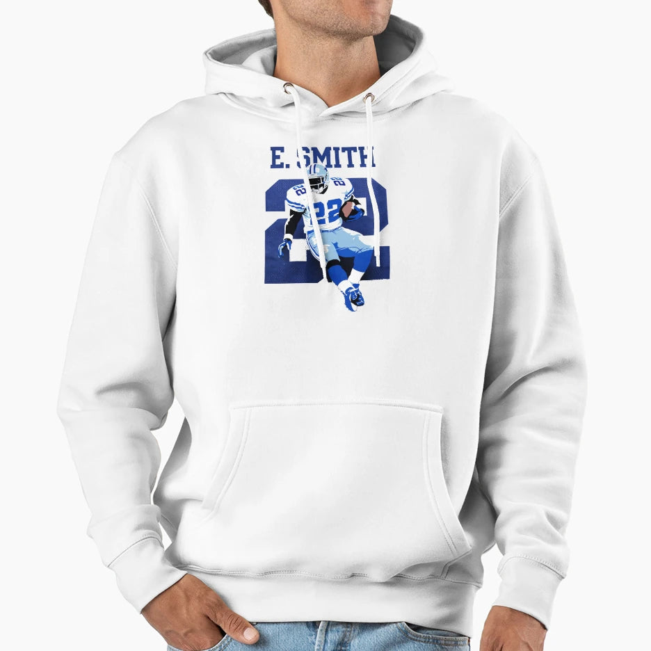 Emmitt Smith 22 Minimalist Art Hoodie - Aesthetic Graphic Unisex - T-Shirt, Sweatshirt, Hoodie