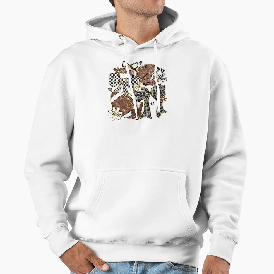 Coquette Football Hoodie - Fun Novelty Design Unisex - T-Shirt, Sweatshirt, Hoodie