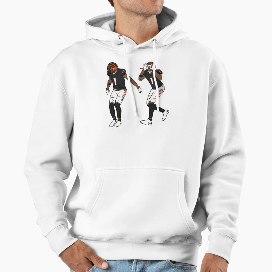 Jamarr Chase Griddy Hoodie - Fun Novelty Design for Adults - T-Shirt, Sweatshirt, Hoodie