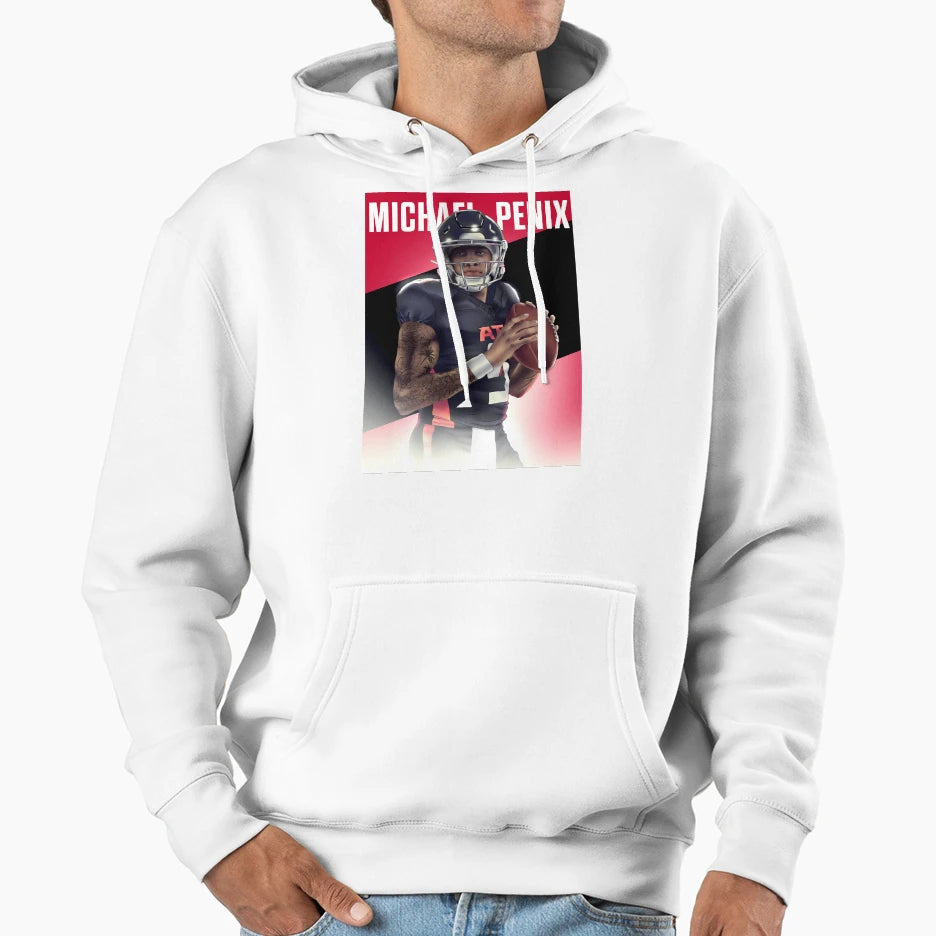 Michael Penix Jr Atlanta Qb Hoodie - Aesthetic Graphic Men Women - T-Shirt, Sweatshirt, Hoodie