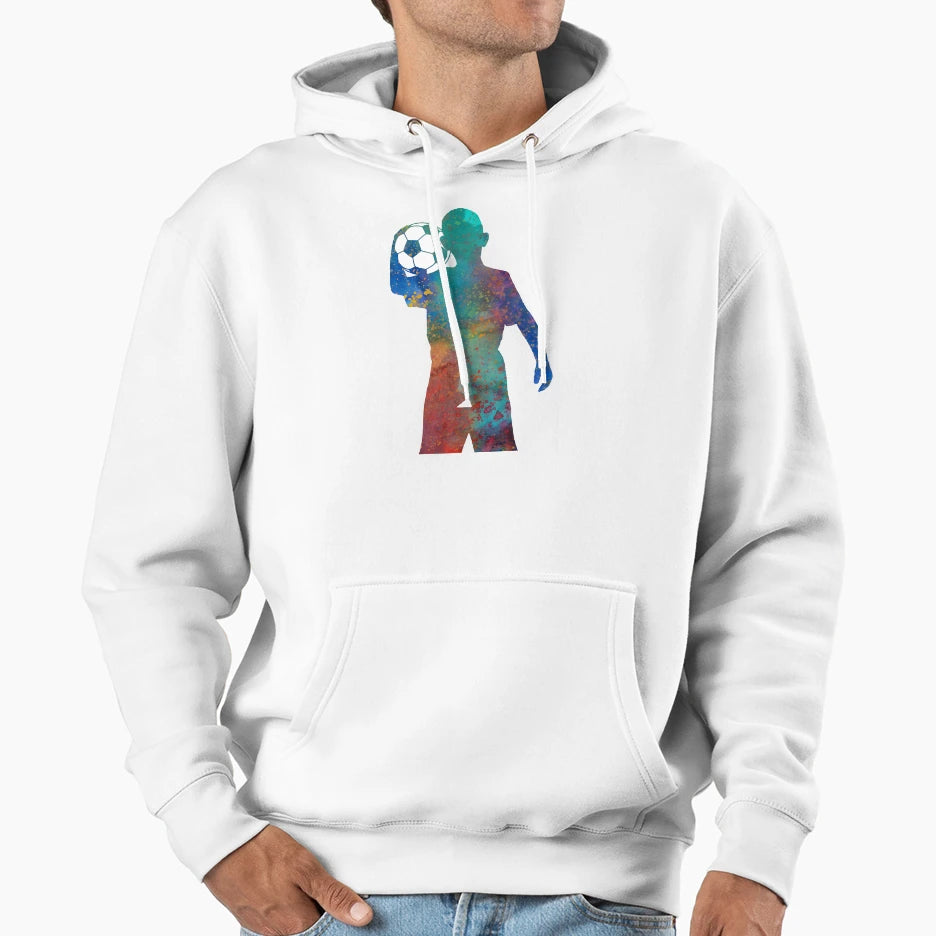 Soccer Player Ball Hoodie - Novelty Apparel Men Women - T-Shirt, Sweatshirt, Hoodie