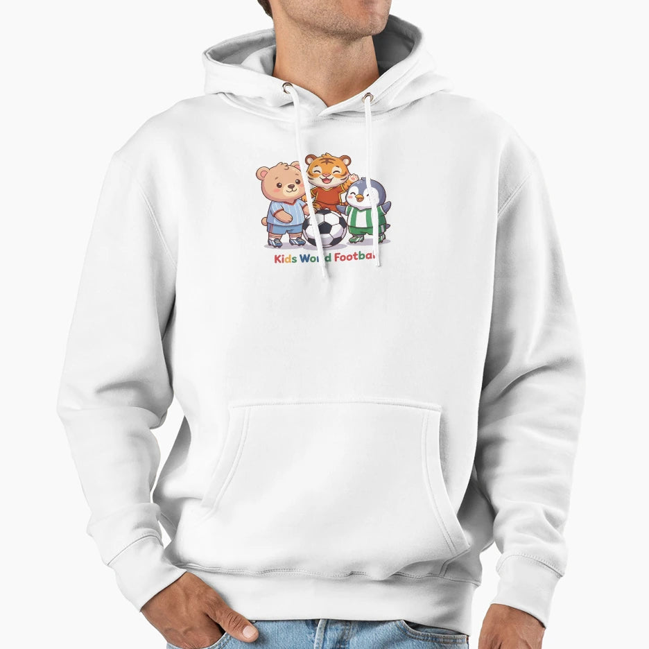 Global Soccer Friends Animal Football Team Hoodie - Unique Graphic Unisex - T-Shirt, Sweatshirt, Hoodie