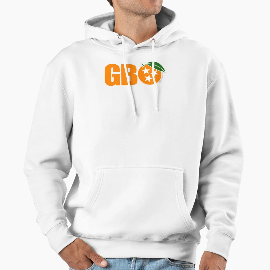Go Big Orange Tri Star Hoodie - Minimalist Print Unisex - T-Shirt, Sweatshirt, Hoodie