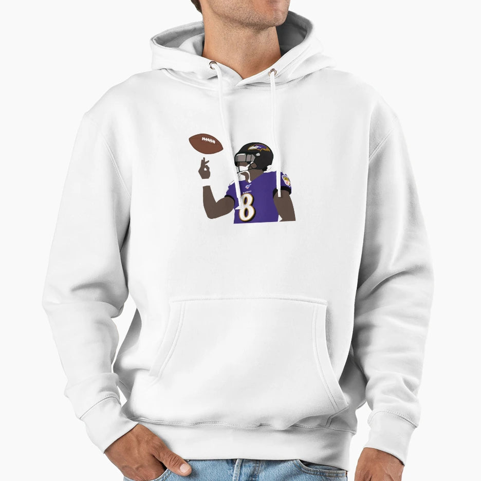 Baltimore Ravens LJ Hoodie - Casual Everyday Wear Unisex - T-Shirt, Sweatshirt, Hoodie