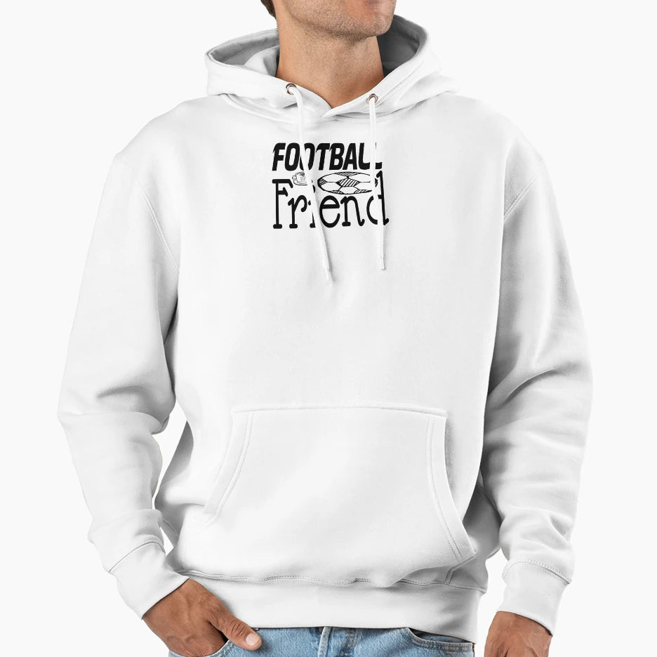 Football Friend Hoodie - Minimalist Print Unisex - T-Shirt, Sweatshirt, Hoodie