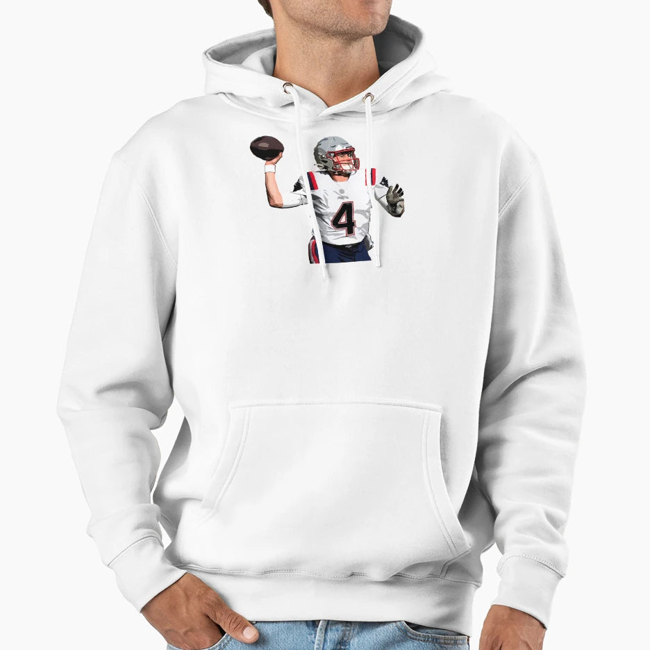 Bailey Zappe Hoodie - Trendy Graphic for Adults - T-Shirt, Sweatshirt, Hoodie