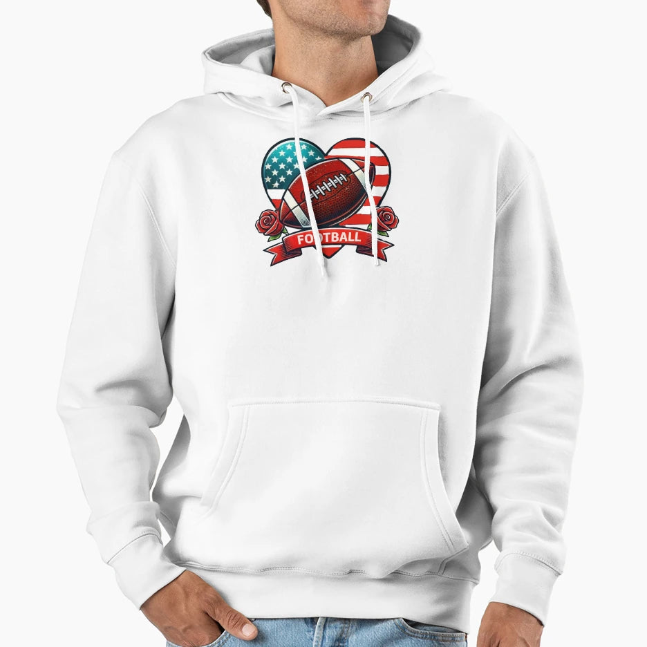 American Football Hoodie - Casual Everyday Wear for Adults - T-Shirt, Sweatshirt, Hoodie