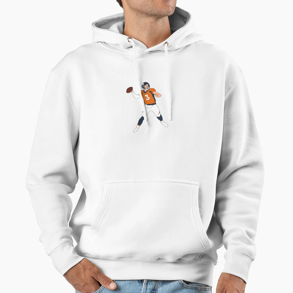 Denver Broncos Drew Lock Hoodie - Unique Graphic Men Women - T-Shirt, Sweatshirt, Hoodie