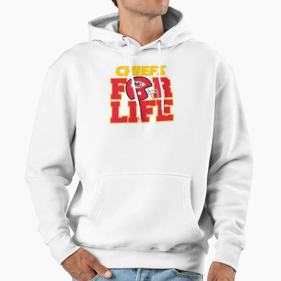 Kc Chiefs Life Hoodie - Graphic Print Unisex - T-Shirt, Sweatshirt, Hoodie