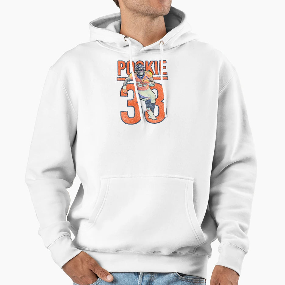 Javonte Williams Number Faded Hoodie - Casual Everyday Wear for Adults - T-Shirt, Sweatshirt, Hoodie