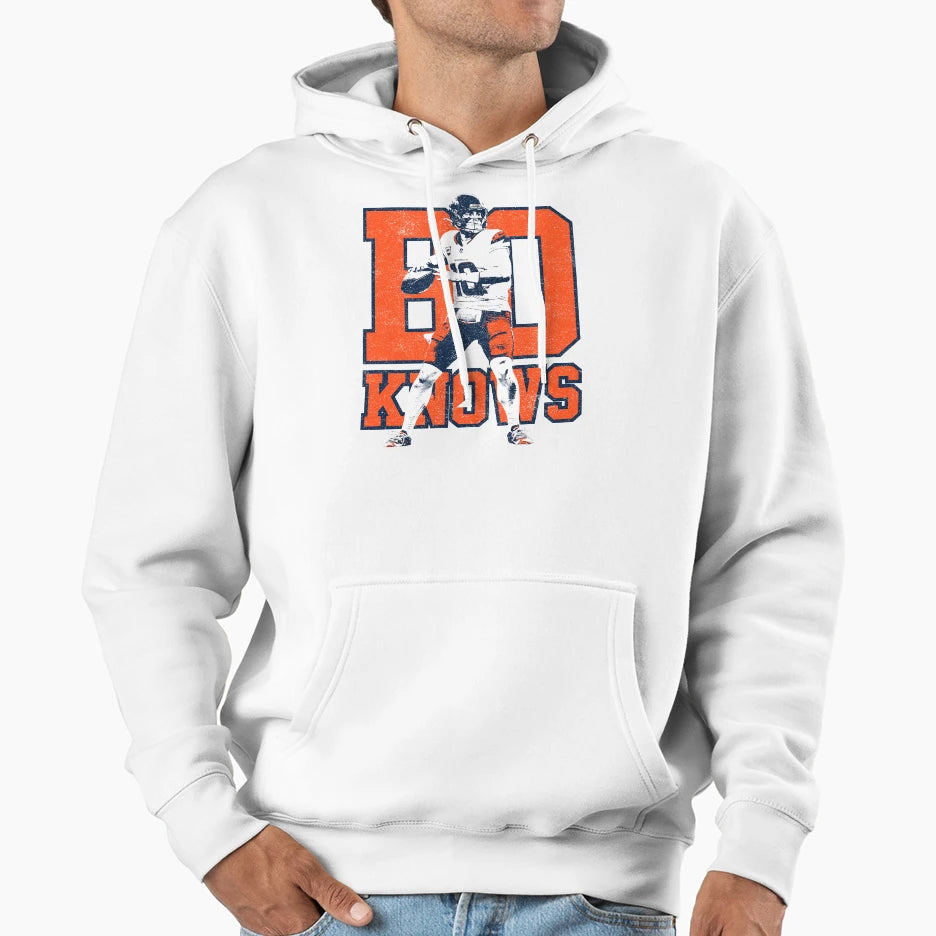 Bo Knows Bo Nix Variant Hoodie - Novelty Apparel Unisex - T-Shirt, Sweatshirt, Hoodie