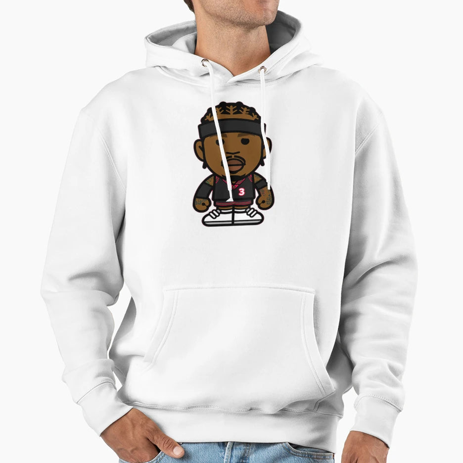 Allen Iverson Fan Basketball Hoodie - Minimalist Print Unisex - T-Shirt, Sweatshirt, Hoodie