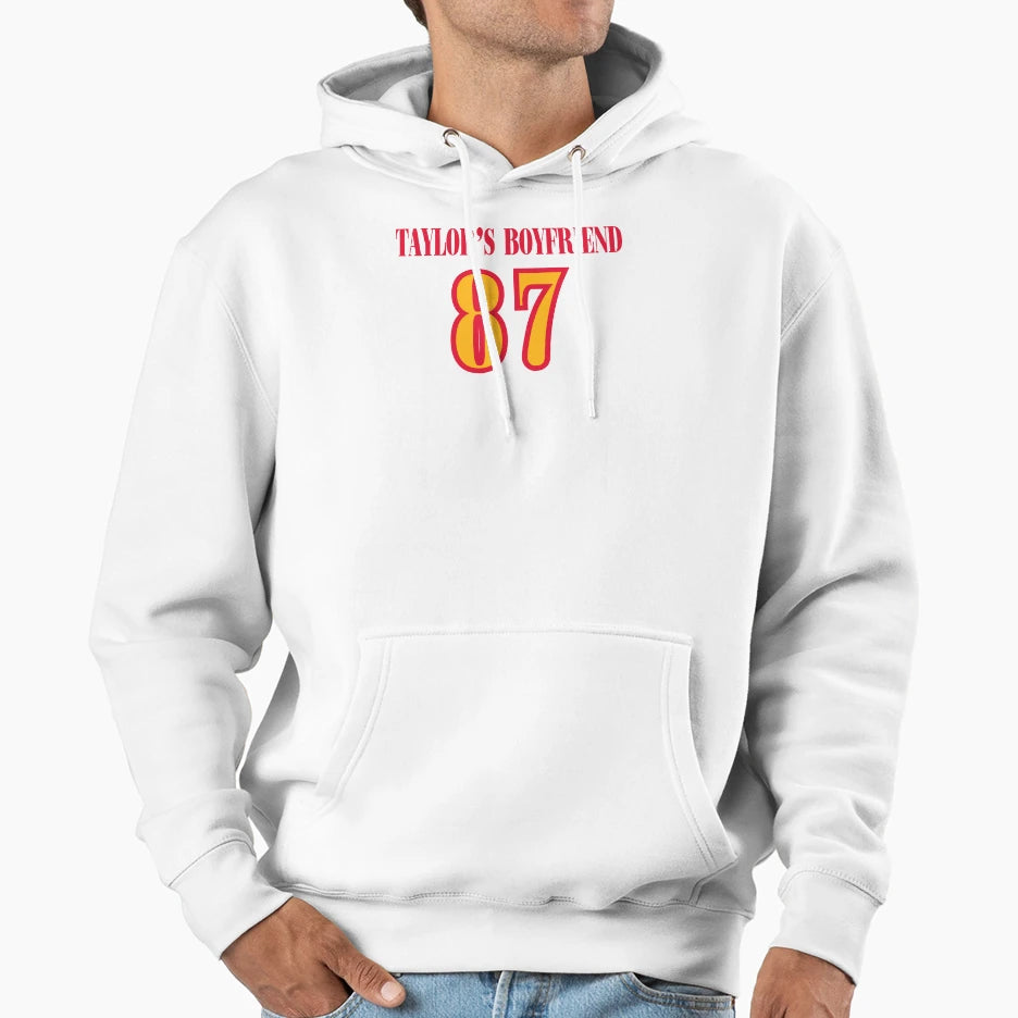 Taylors Boyfriend Red And Yellow Font Hoodie - Novelty Apparel Men Women - T-Shirt, Sweatshirt, Hoodie